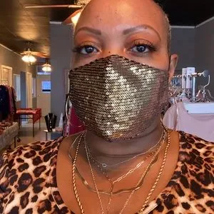 Gold Sequin Mask