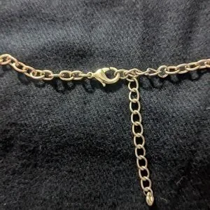 Gold Tone Pastel Yellow Rhinestone Floral Statement Necklace