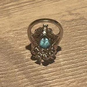 Gorgeous Silver Topaz Cocktail Ring