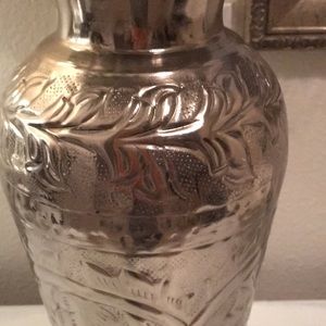 Gorgeous Silver Vintage Accent Vase