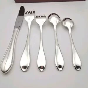 Gorham Studio SilverPlated 5 Pc Place Set EP Flatware Korea Exellent Condition