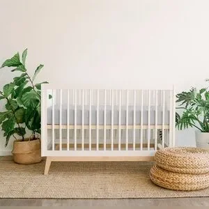 Goumi Nursery Soft Bamboo Organic Cotton Fitted Crib Sheet Gray