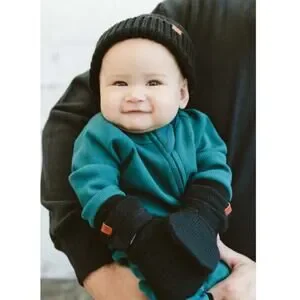 Goumi Stay On Baby Mitts - Knit NWT 3-6 Months Shadow