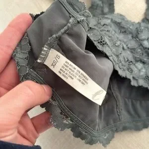 Gray Lace Bralette