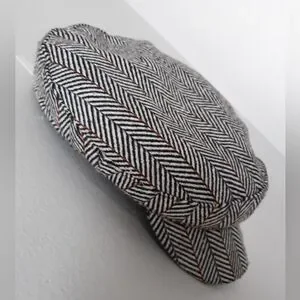 Gray Plaid Newsboy Cap