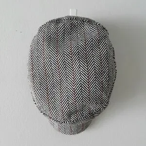 Gray Plaid Newsboy Cap