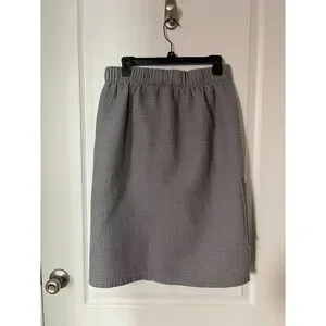 Gray Waffle Texture Wrap Towel With Velcro/Elastic Size S/M