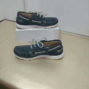 GREATS BROOKLYN MENS SZ 8 CADET BLUE SUEDE LEATHER SNEAKERS BOAT DECK SHOES