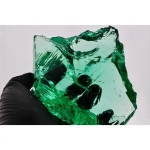 Green Obsidian Slag Glass Mexico Raw Natural Rough Crystal Mineral Rock 1.65lb