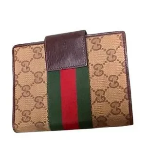 Gucci GG Classic Agenda Day Planner Binder Vintage Leather Wallet