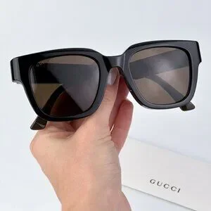 Gucci GG1670SK 004 BRAND NEW Sunglasses Black Green Brown Unisex Square
