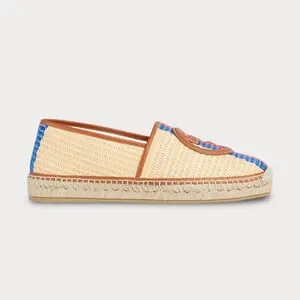 Gucci Interlocking G Raffia Leather Espadrille - Men’s 10.5