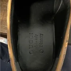 Gucci Mickey Mouse Supreme Slide On 10.5 Size With Box And Shoe Covers