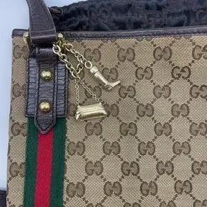 Gucci SherryLine Canvas Sling/Crossbody Bag