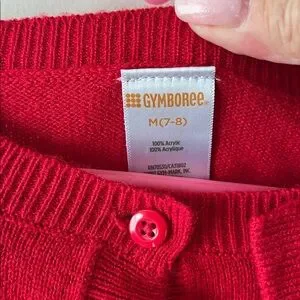 Gymboree Red Cardigan With Bow Accent