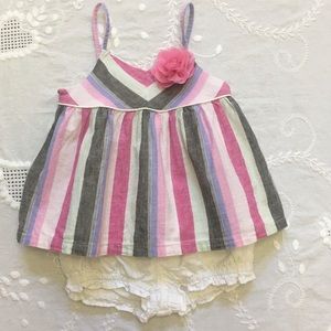Gymboree Striped Sun Dress Set 2PC