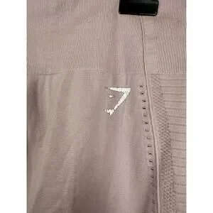 Gymshark Mauve Pink/Purple Perforated Dry Seamless Workout Leggings-Small