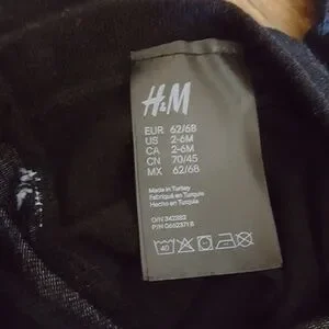 H&M - Black Star Baby Leggings