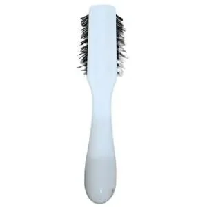 Hair Styling Brush White Purse Size 7- 1/2 Inch Nylon Brush