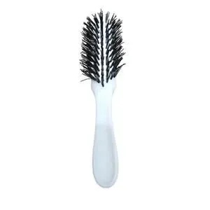 Hair Styling Brush White Purse Size 7- 1/2 Inch Nylon Brush