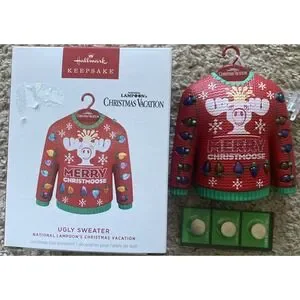 Hallmark 2024 UGLY SWEATER Christmas Vacation Lampoon MAGIC Ornament