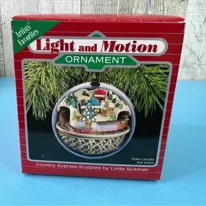Hallmark Keepsake Ornament 1988 Magic Light & Motion Country Express Train