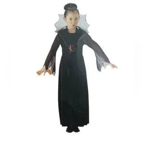 Halloween Costume Girl Spider Countess / Widow Long Dress Size Large or 8-10