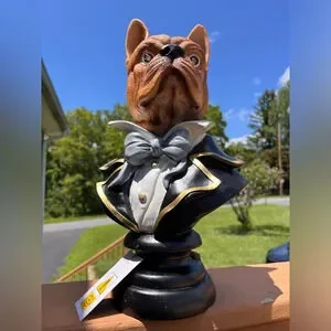 Halloween Table Top Decor “Frenchie” French Bulldog Bust NWT