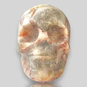 Hand-Carved Marble Skull 62g Meditation Dream Remembrance Potential NWOT