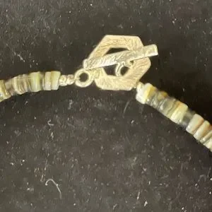 Hand Crafted One Of A Kind Choker Set In Agate/Labradorite/Shell/Coral & Silver