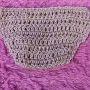 HANDCRAFTED HAND CROCHETED DIAPER COVER PINK WITH FLORAL WOODEN BUTTONS 3M-6M