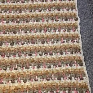 Handmade Cottagecore Dark Academia Vaporwave 59"x49" Afghan