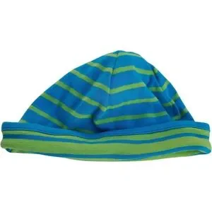 Hanna Andersson Reversible Striped Beanie Striped BlueGreen Boy Size XS (3-12m)
