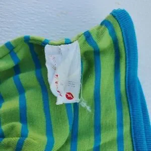 Hanna Andersson Reversible Striped Beanie Striped BlueGreen Boy Size XS (3-12m)