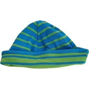 Hanna Andersson Reversible Striped Beanie Striped BlueGreen Boy Size XS (3-12m)
