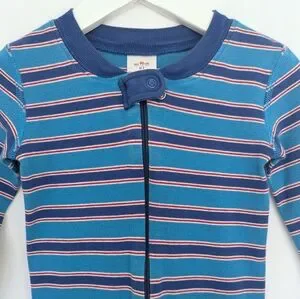 Hanna Andersson Zip Sleeper In Stripes 3T Or 90cm