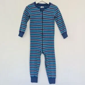 Hanna Andersson Zip Sleeper in Stripes 3T or 90cm