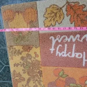 Happy Harvest Autumn Doormat Orange