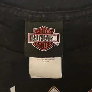 Harley-Davidson Hot Rod Boys Tee Shirt Medium Muskegon Michigan Motorcycle LOT A