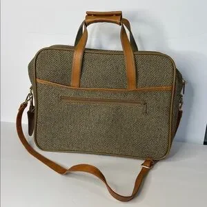 Hartmann Vintage Tweed And Leather Carryon Bag