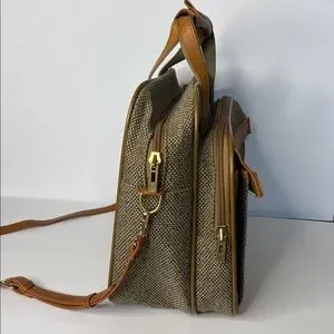 Hartmann Vintage Tweed And Leather Carryon Bag