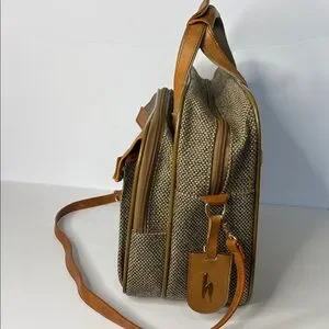 Hartmann Vintage Tweed And Leather Carryon Bag