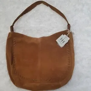 Haute Hippie Suede Hobo Bag