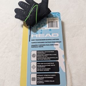 HEAD Kid's Unisex Touchscreen Gloves Size Small 4-6