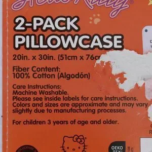 Hello Kitty Halloween Standard Pillowcases 2 Pack Pumpkin Bats