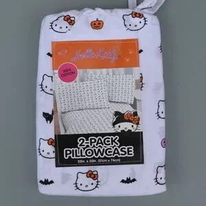 Hello Kitty Halloween Standard Pillowcases 2 Pack Pumpkin Bats