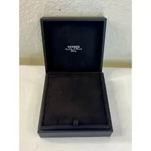 Hermes Empty Small Box Square Gift Present Storage Box 4.25"x4.25"x2"