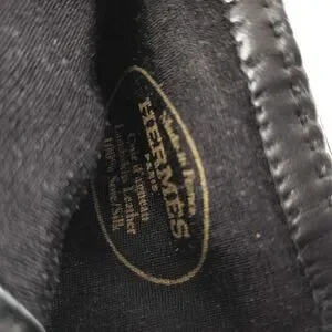 Hermès Kelly Black Leather Gloves with Gold Hardware - Size Medium