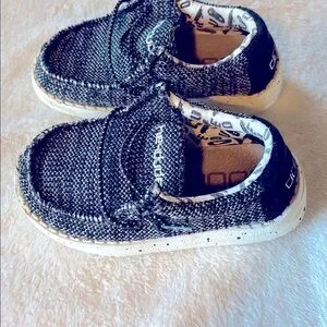 Hey Dude Toddler Black And White Size 7