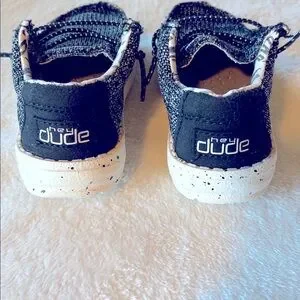 Hey Dude Toddler Black And White Size 7